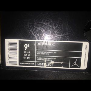 Air Jordan XX Sz 9.5
